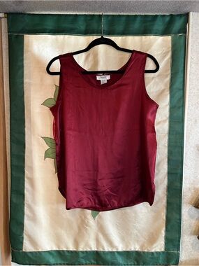 Dorman Women's Wine Sleeveless Satin Shell